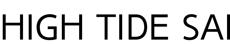 High Tide Sans cкачати шрифт безкоштовно
